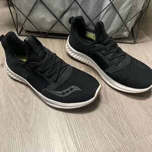 Saucony Black and White Athletic Shoes